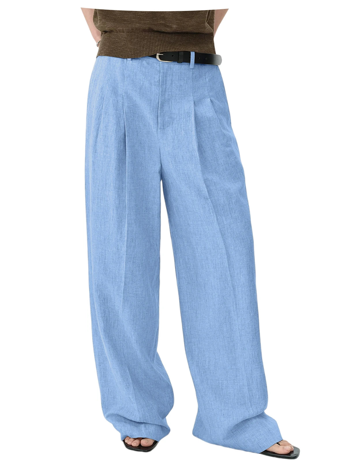 Pantalon large en lin pour homme – CLEVI Paris