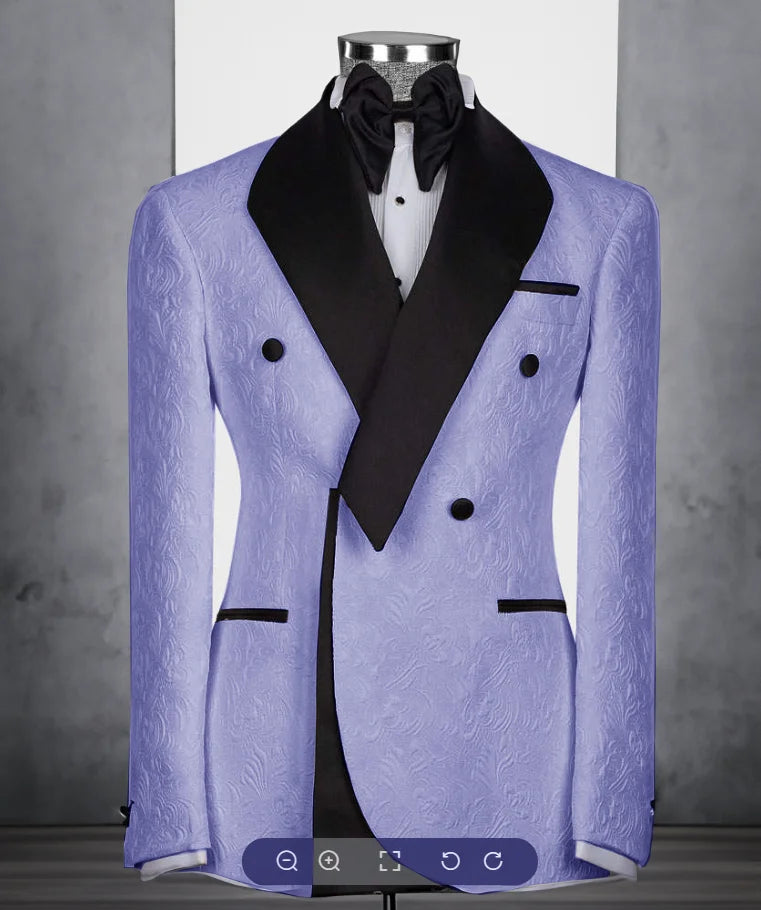 Costume homme fleuri 2 pièces, coupe droite – CLEVI Paris