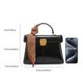 Sac à Main Femme Cuir Véritable avec Foulard Luxe Shoulder Bag 4 Coloris – CLEVI Paris