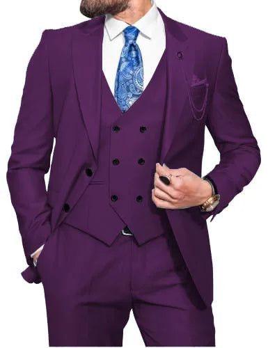 Costume 3 pièces homme coupe ajustée – CLEVI Paris