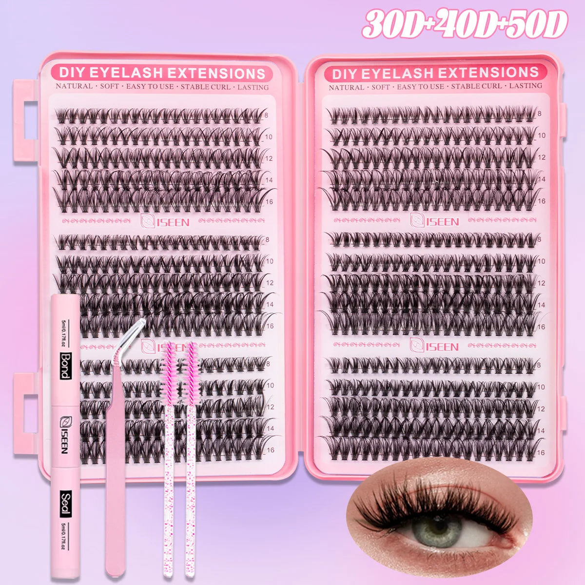 Kit de cils en grappes DIY ISEEN – CLEVI Paris