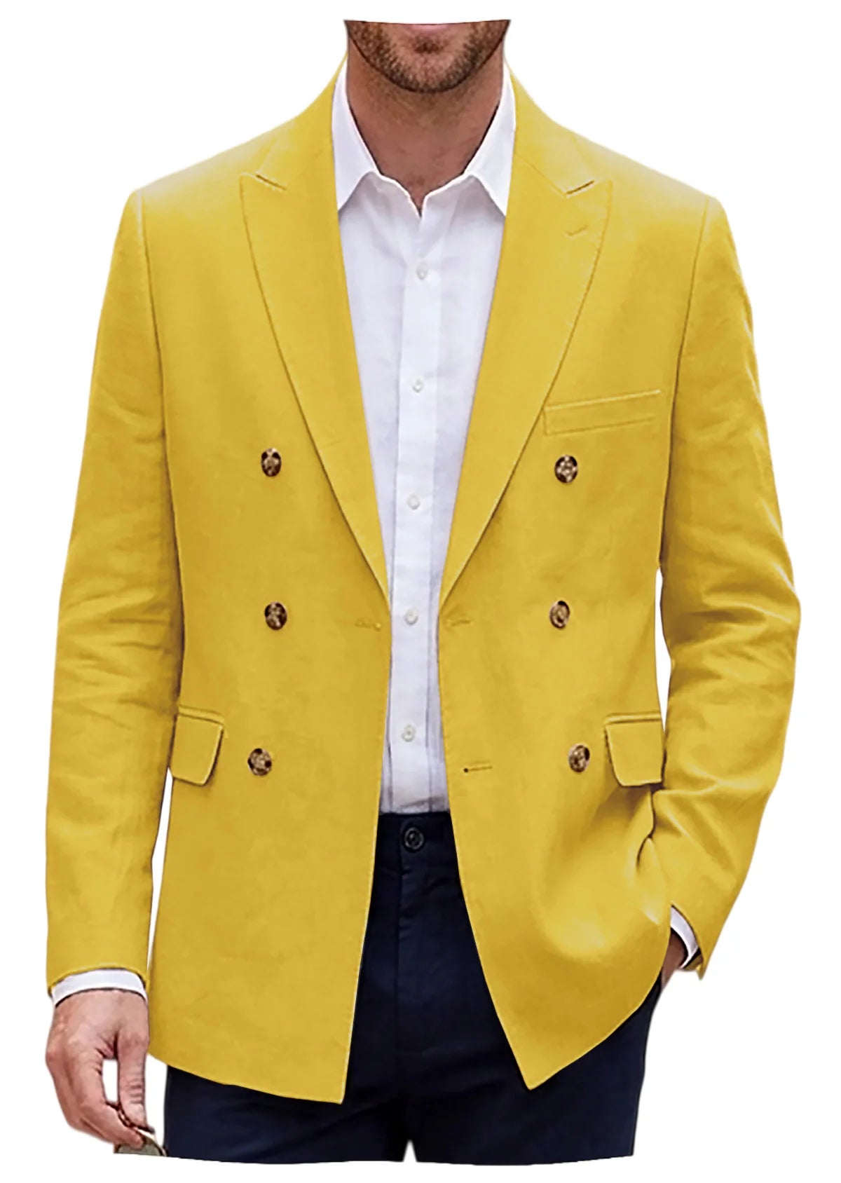 Blazer lin homme coupe slim – CLEVI Paris