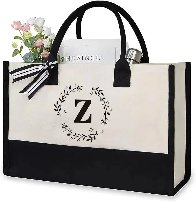Tote Bag Toile Femme Grande Capacité Floral – CLEVI Paris