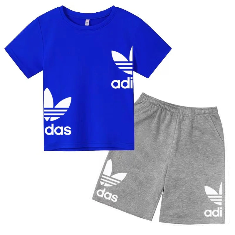 Ensemble enfant T-shirt à lettres et short – CLEVI Paris