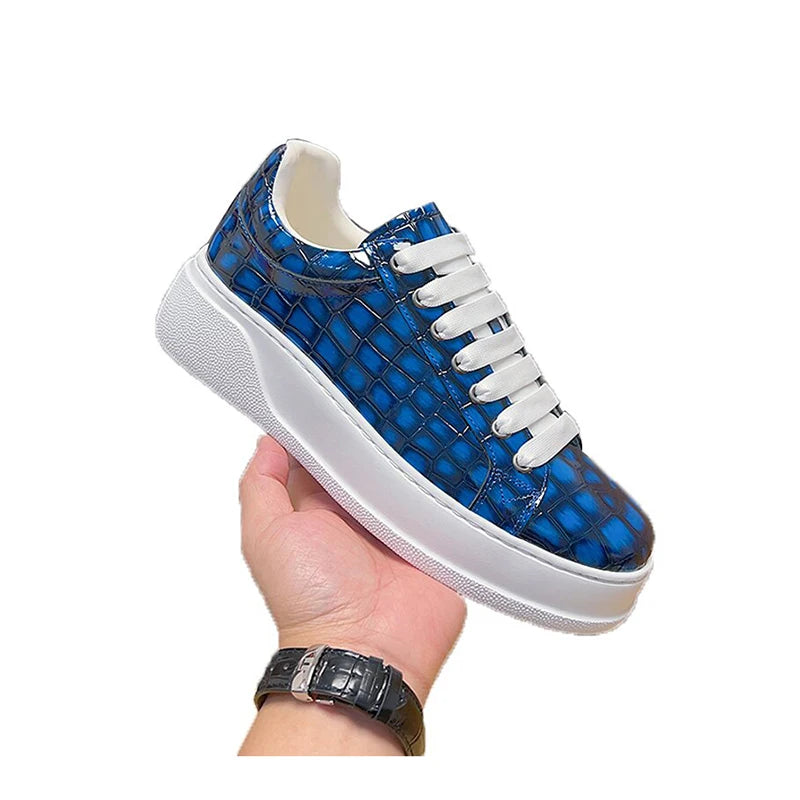 Sneakers basses homme à semelle épaisse – CLEVI Paris