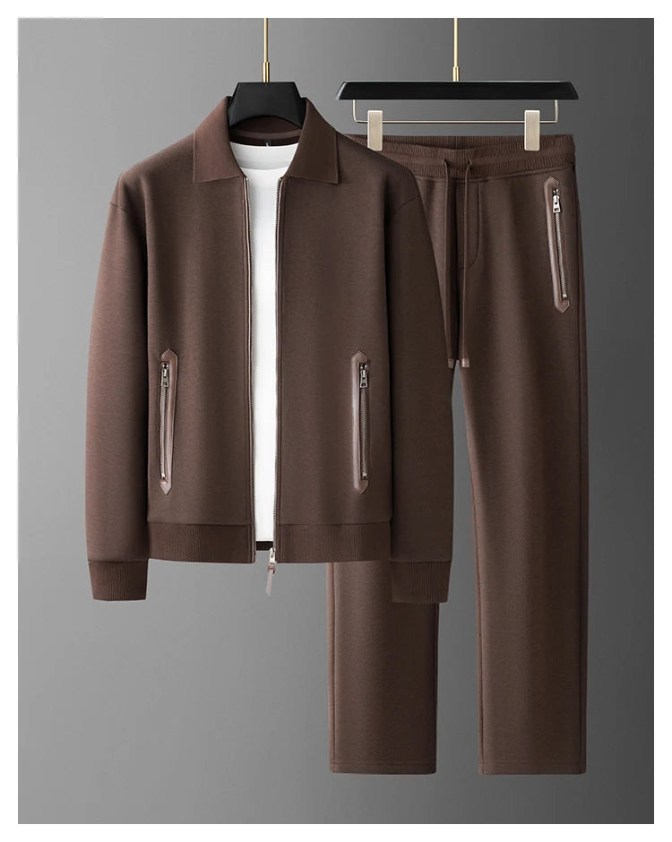 Ensemble homme en maille à poches zippées – CLEVI Paris
