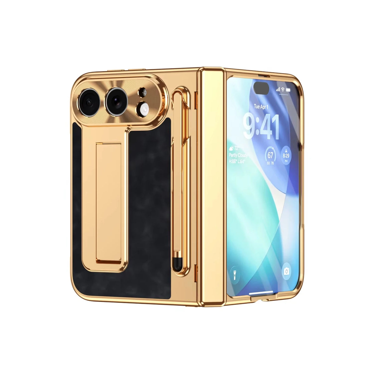 Coque iPhone Duo avec support et stylet – CLEVI Paris
