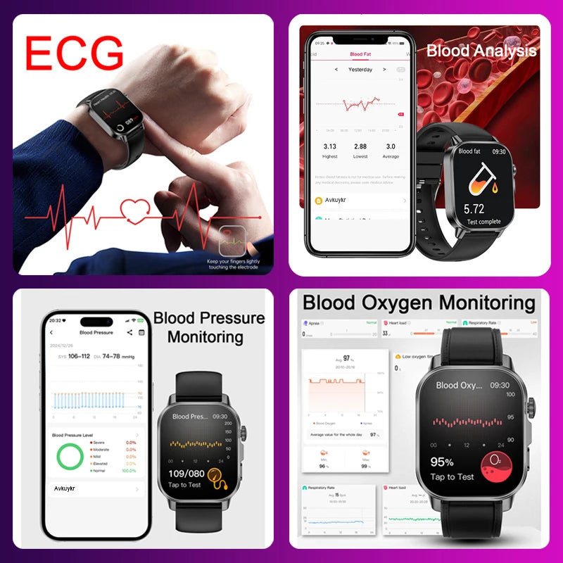 Montre TAVYU ET571 AMOLED 2″ Bluetooth – CLEVI Paris