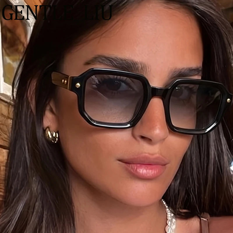 Lunettes de soleil femme carrées steampunk – CLEVI Paris