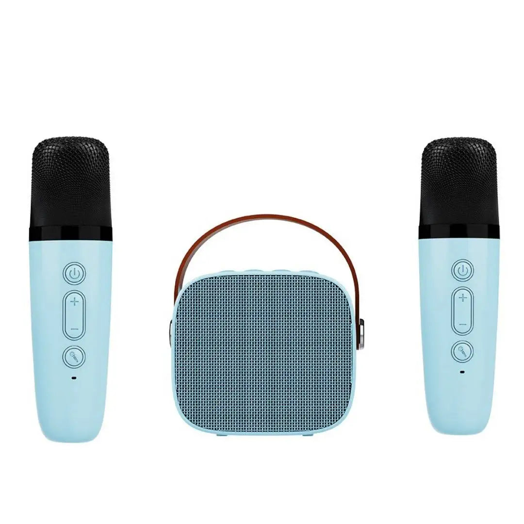 Machine Karaoké Bluetooth KTV – 1 ou 2 Micros Sans Fil, HiFi 3D, LED, Enfants & Adultes