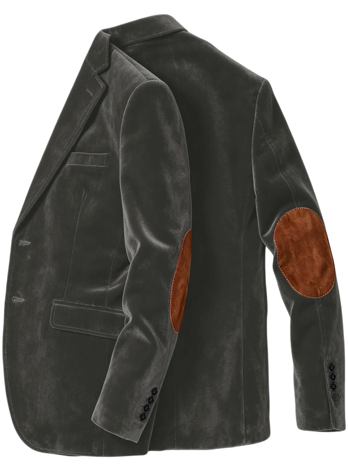 Blazer homme en velours à coudières – CLEVI Paris