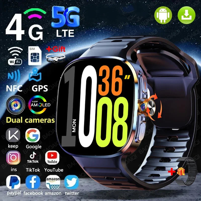 Montre Connectée 4G Android GPS – CLEVI Paris