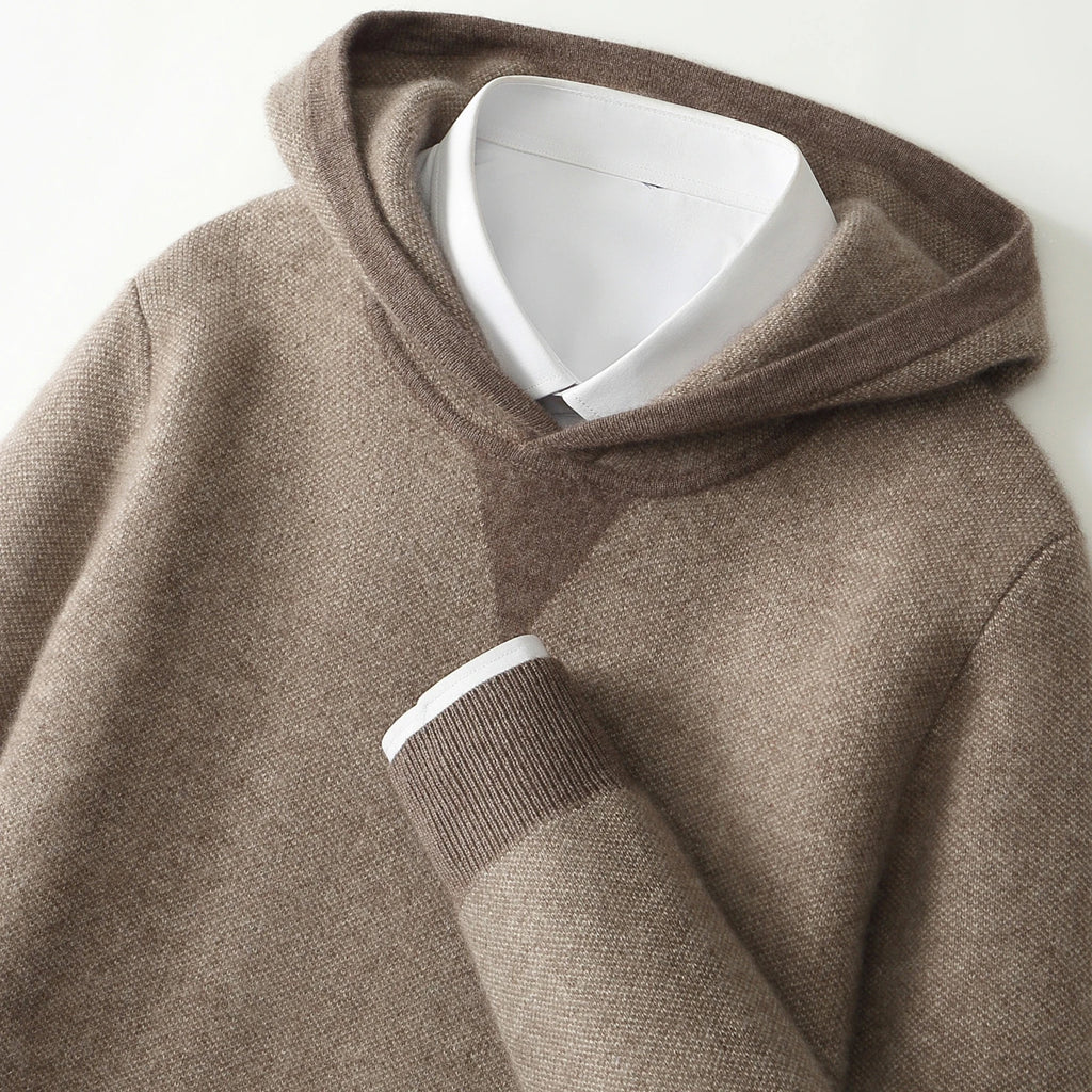 Ensemble homme à capuche en cachemire – CLEVI Paris