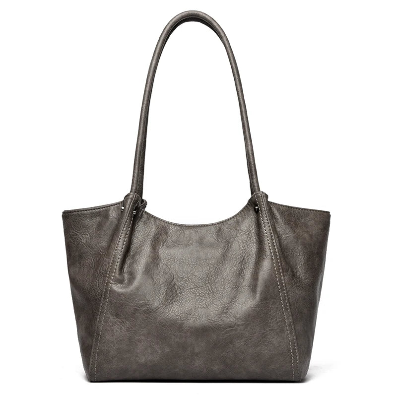 Cabas Vanderwah Cuir Vegan Vintage Femme 31x29cm Multi-Poches – CLEVI Paris