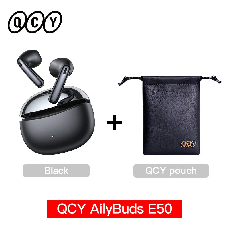 Écouteurs QCY AilyBuds E50 ANC -38dB LDAC Hi-Res 40h – CLEVI Paris