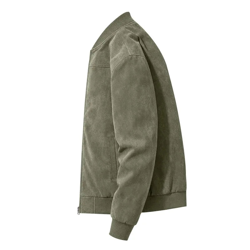 Blouson homme ample zippé à col rond – CLEVI Paris