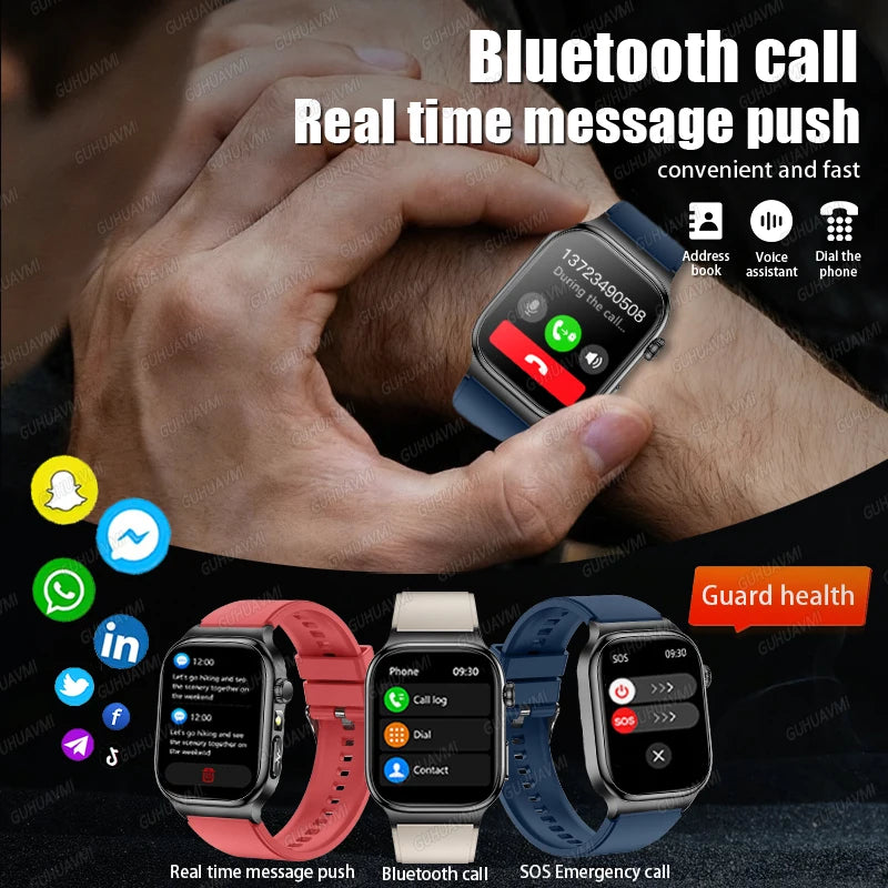 Montre connectée TK18 AMOLED 2,04 pouces – CLEVI Paris