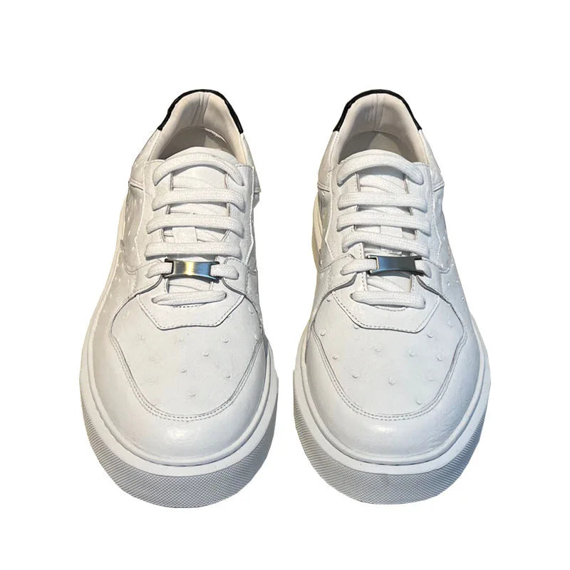 Sneakers basses unisexes blanches – CLEVI Paris