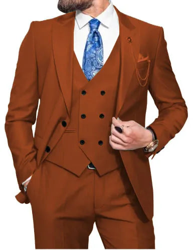 Costume 3 pièces homme coupe ajustée – CLEVI Paris