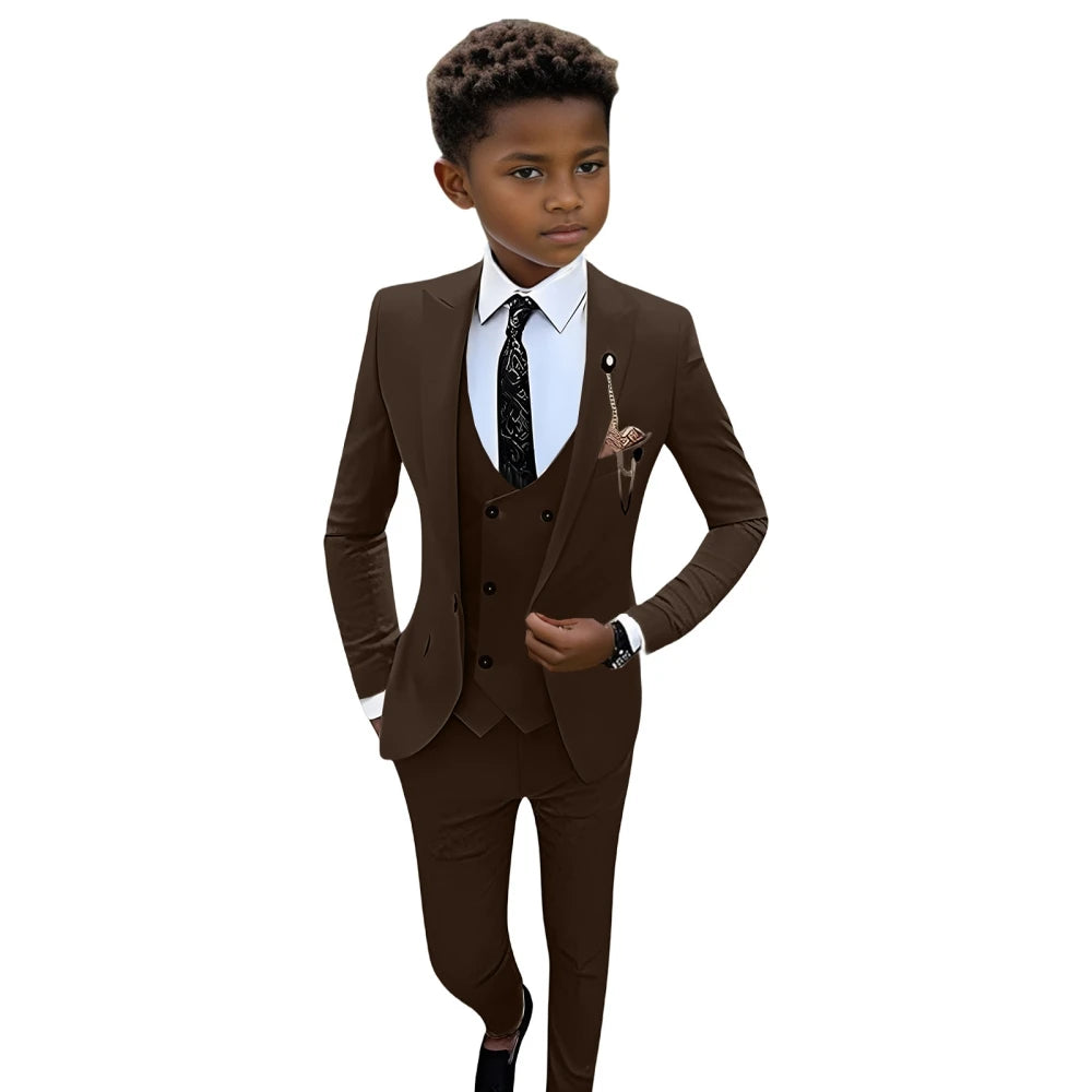 Costume garçon coupe ajustée HH019 – CLEVI Paris