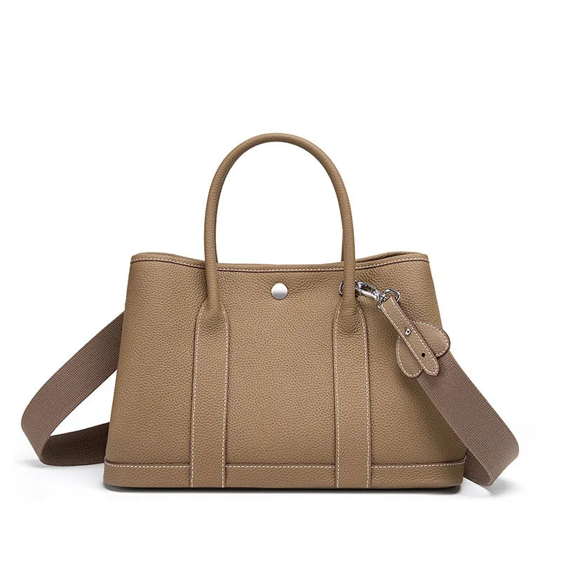 Sac Cabas Cuir Véritable Multi-Poches Femme – CLEVI Paris