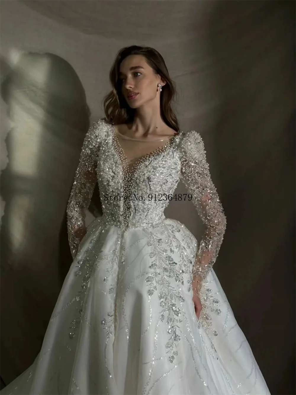 Robe de mariée bohème en mousseline – CLEVI Paris