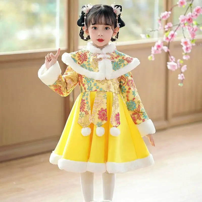 Robe Hanfu fille brodée pour fêtes – CLEVI Paris