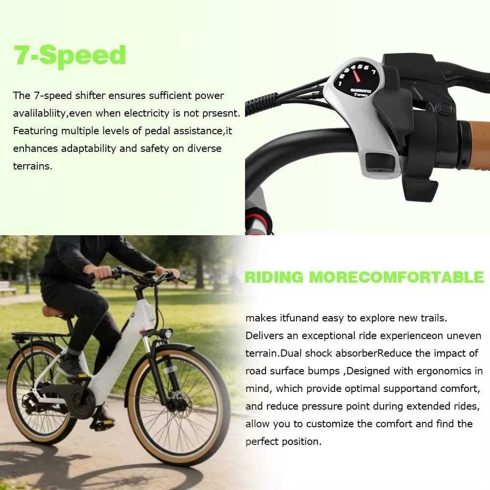 Vélo électrique 48 V à batterie amovible – CLEVI Paris