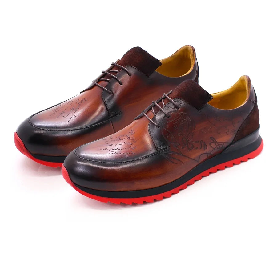 Chaussures homme en cuir à lacets W358-X24 – CLEVI Paris