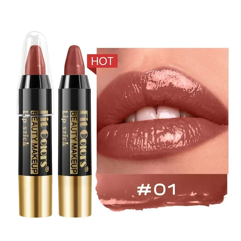 Rouge à Lèvres Crayon Velours Waterproof – Hydratant, Longue Tenue, 6 Teintes – CLEVI Paris