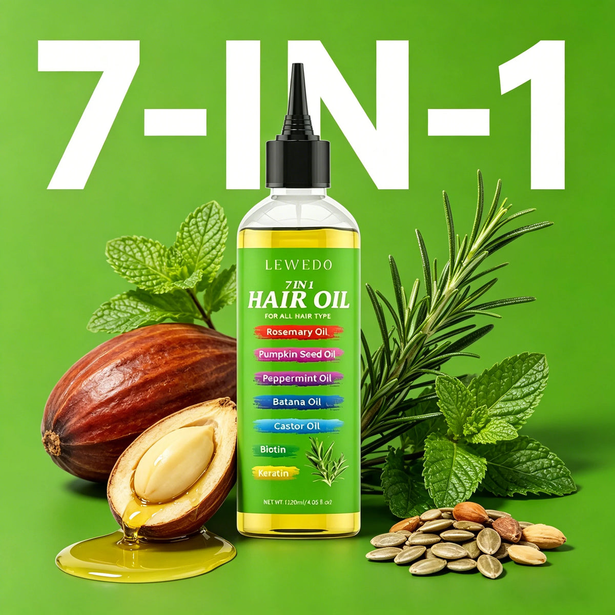 Huile capillaire LEWEDO 7-en-1 120 ml – CLEVI Paris