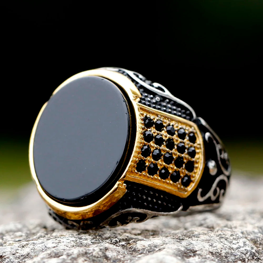 Bague Homme Ronde en Acier Titane – CLEVI Paris