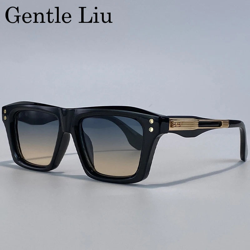 Lunettes de soleil homme carrées rétro – CLEVI Paris