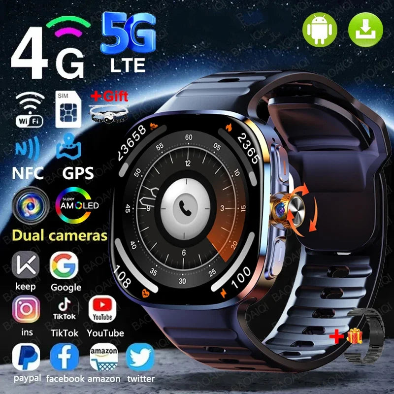 Montre Connectée 4G Android 10 Haut de Gamme – CLEVI Paris