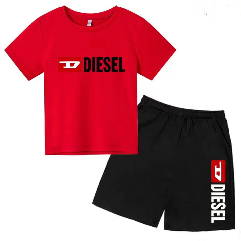 Ensemble enfant T-shirt à lettres et short – CLEVI Paris
