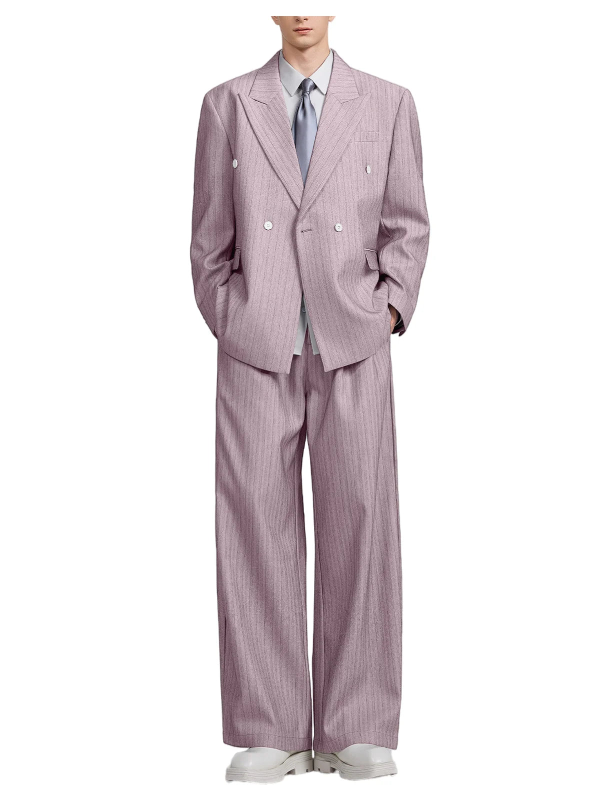 Costume 2 pièces à rayures pour homme – CLEVI Paris