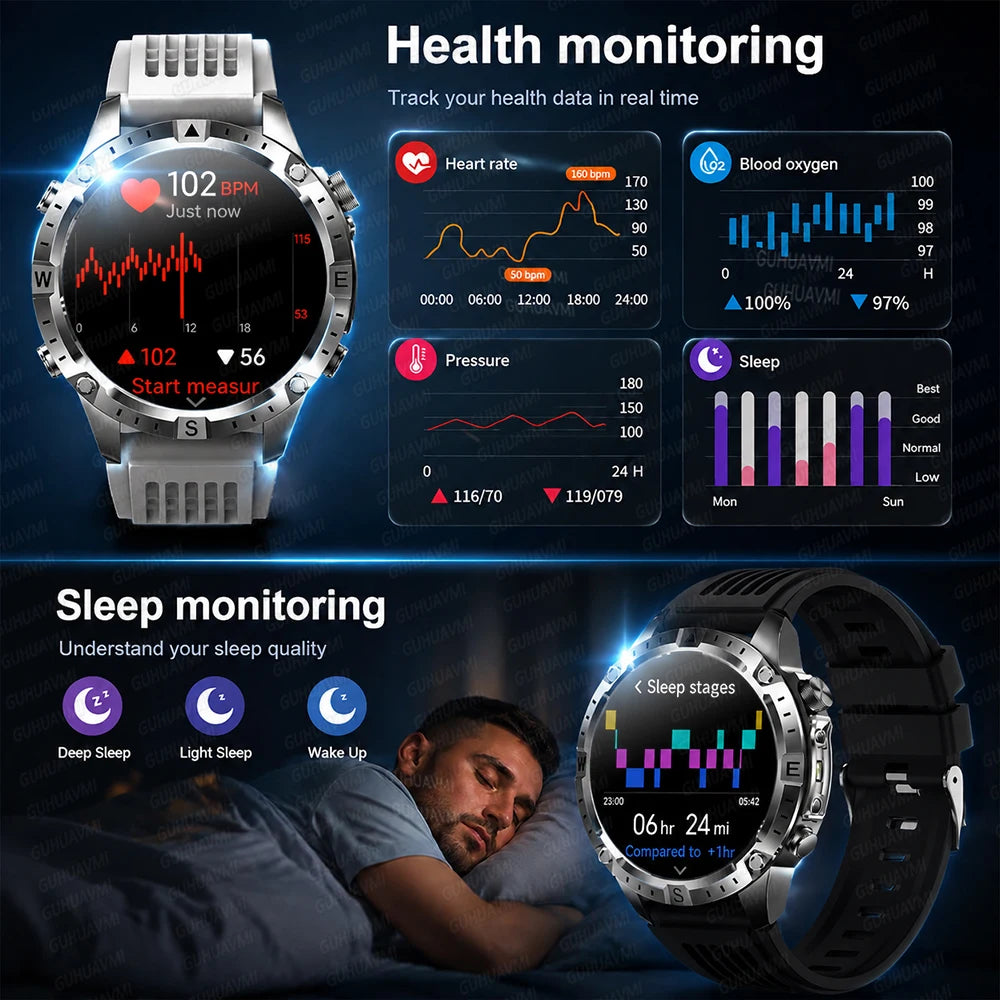 Montre GPS AMOLED avec cartes hors ligne – CLEVI Paris