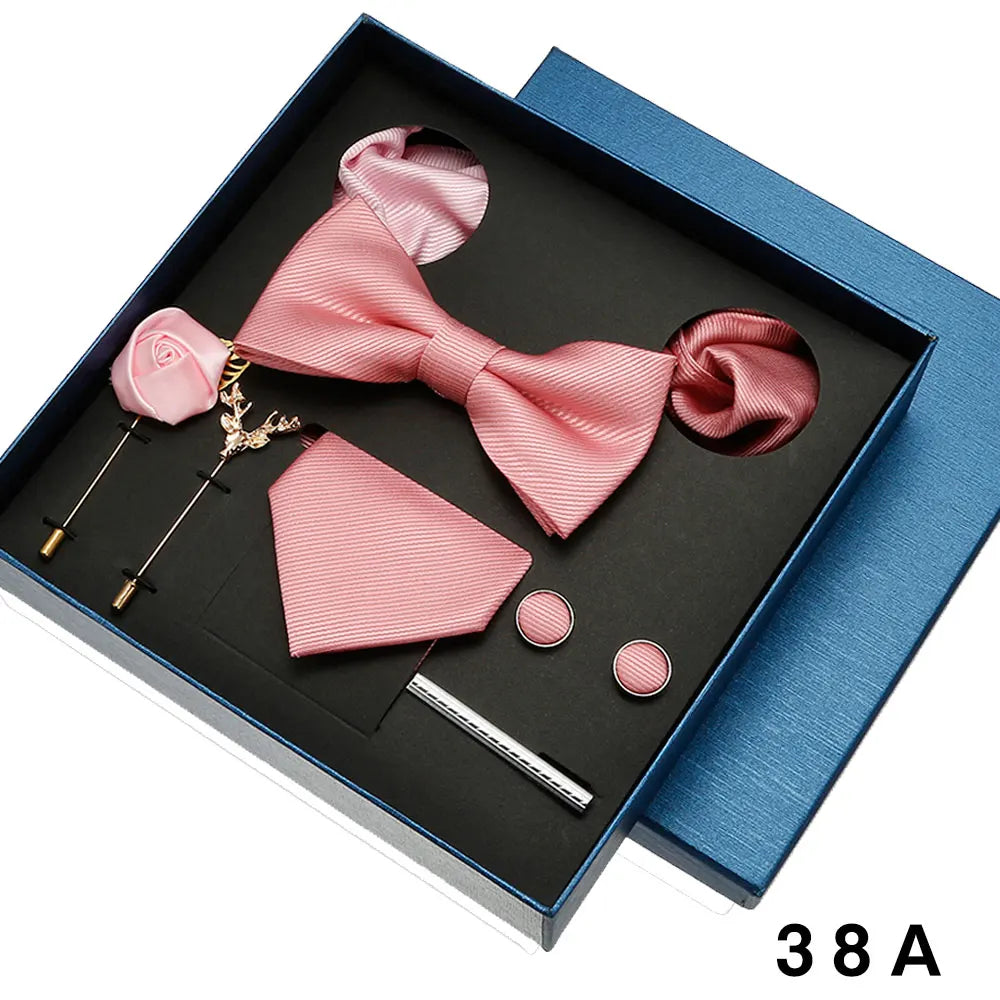 Coffret homme 8 pièces, cravate et accessoires – CLEVI Paris