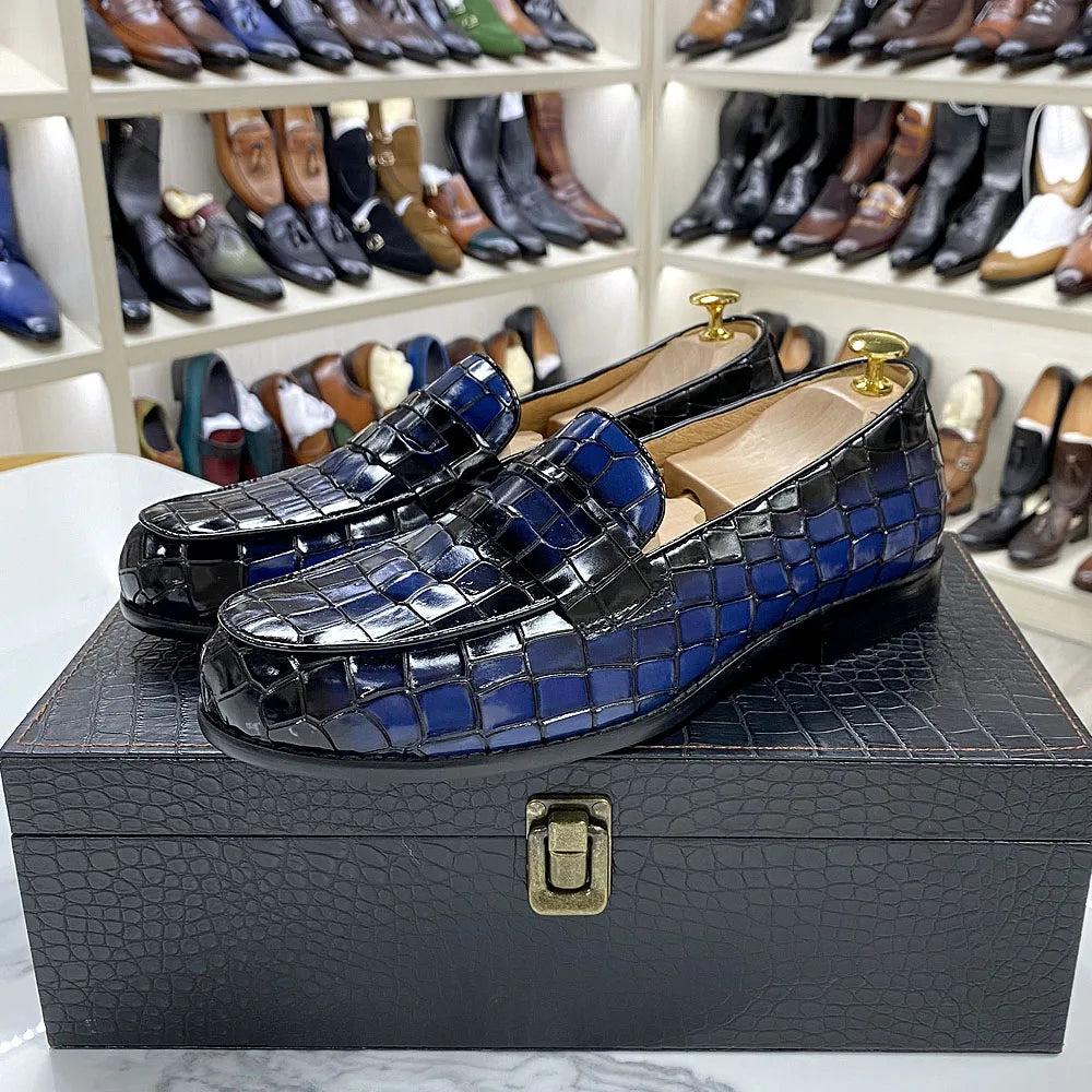 Mocassins penny homme en cuir – CLEVI Paris