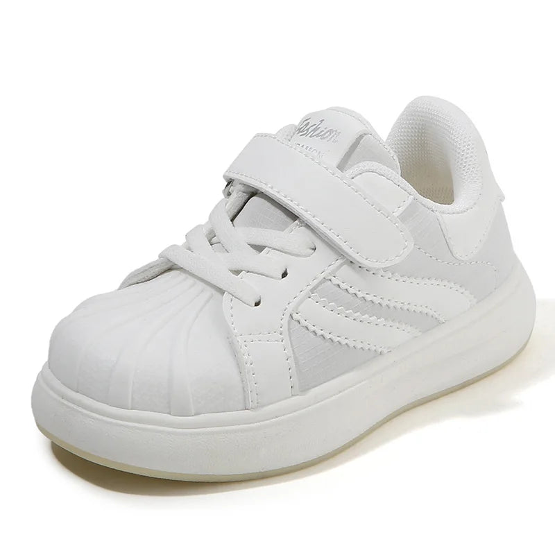 Baskets enfant à scratch style skate – CLEVI Paris
