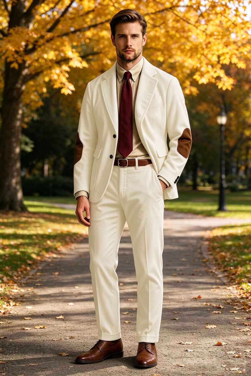 Costume homme 2 pièces en velours côtelé – CLEVI Paris