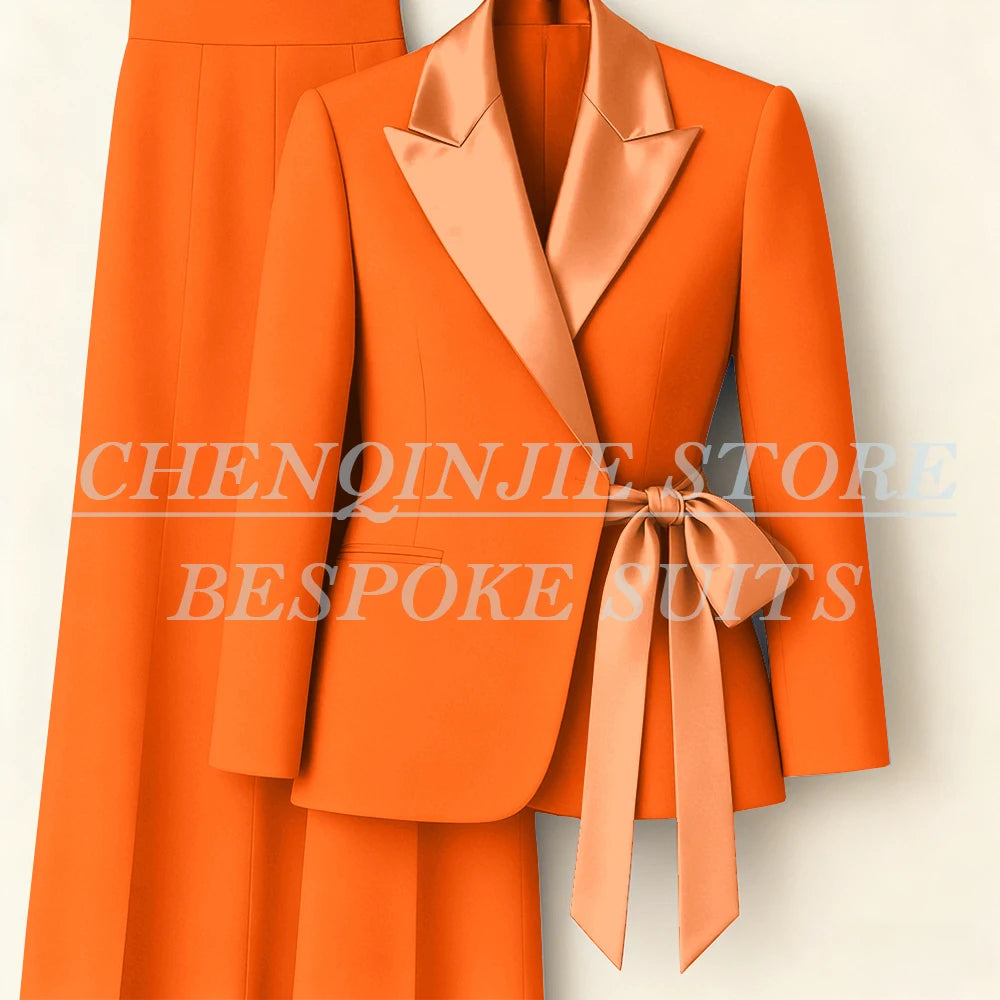 Tailleur femme blazer et pantalon large – CLEVI Paris