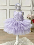 Robe cérémonie fille en tulle et dentelle – CLEVI Paris