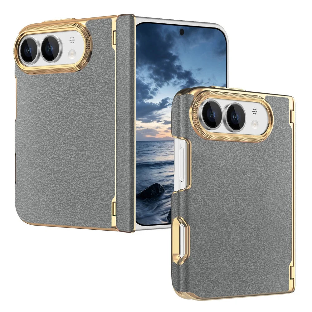 Coque iPhone Duo simili cuir et charnière – CLEVI Paris
