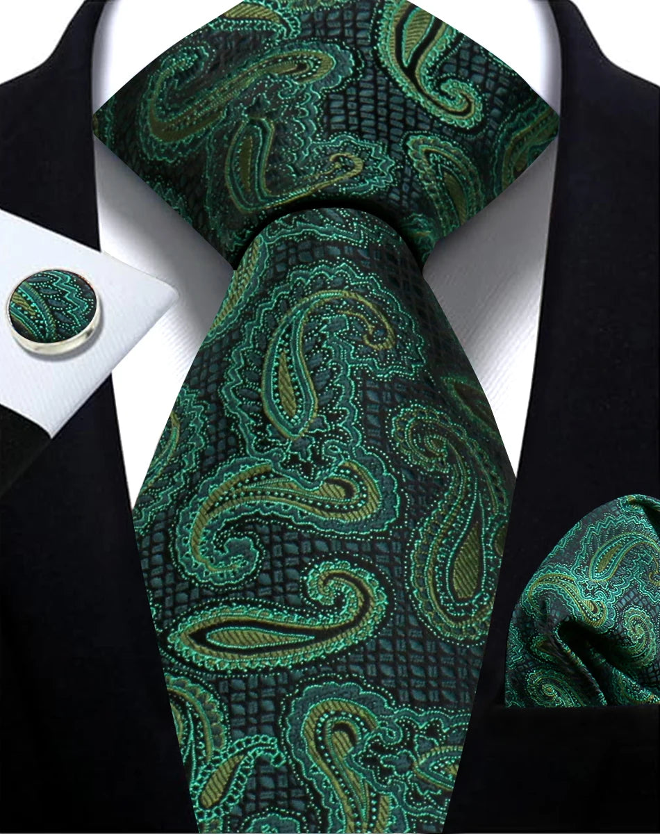 Cravate Paisley Homme et Pochette – CLEVI Paris