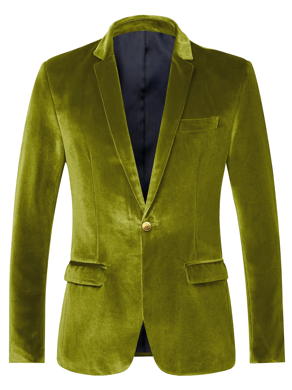Blazer velours homme à bouton doré – CLEVI Paris