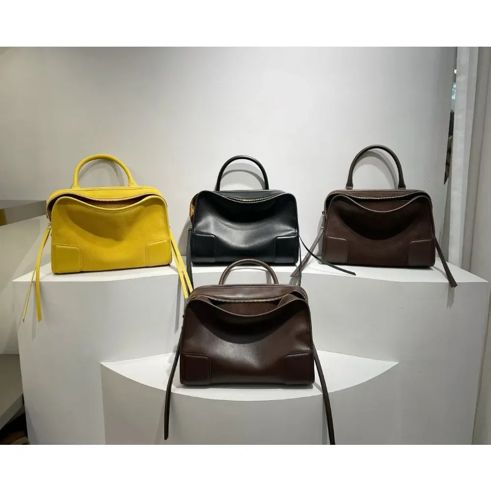 Sac bandoulière femme en cuir, 3 tailles – CLEVI Paris