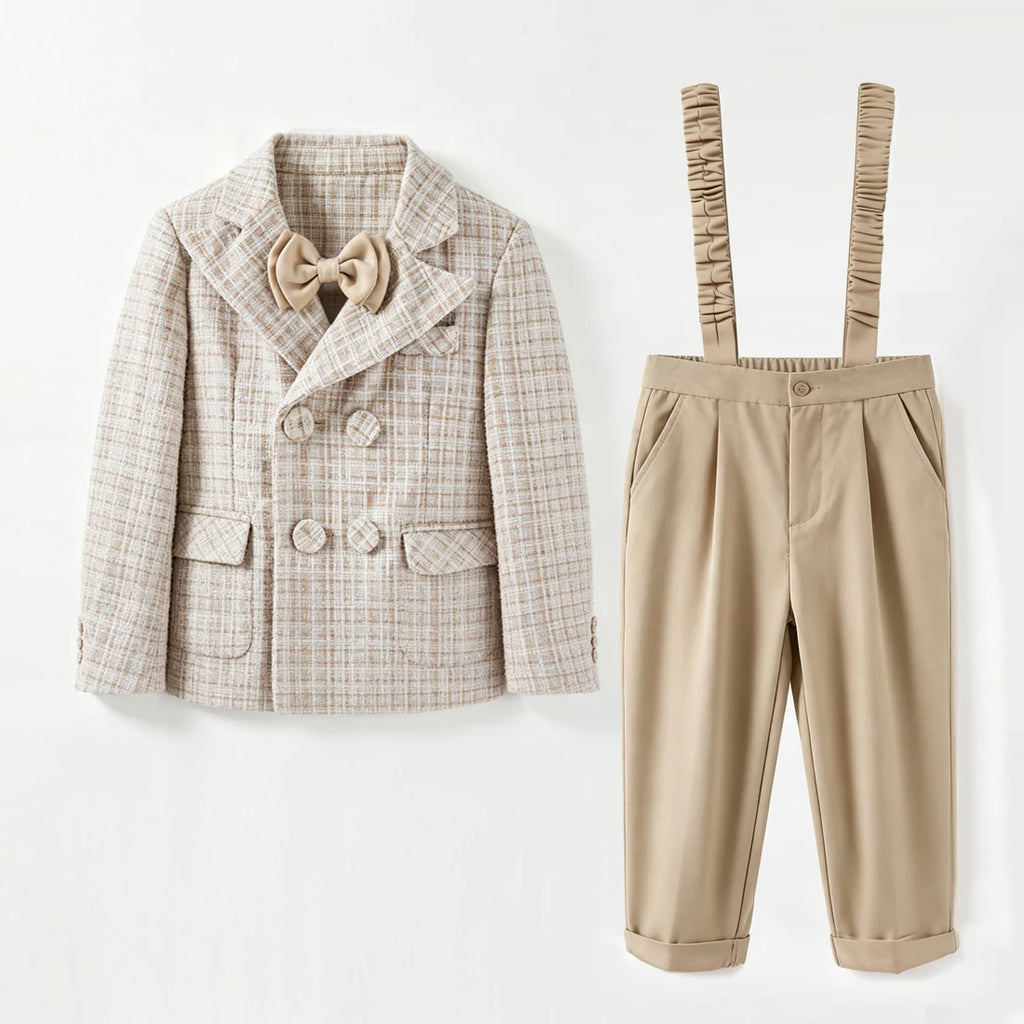 Costume bébé garçon blazer croisé et pantalon – CLEVI Paris
