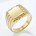 Bague Géométrique Homme en Acier Inoxydable – CLEVI Paris