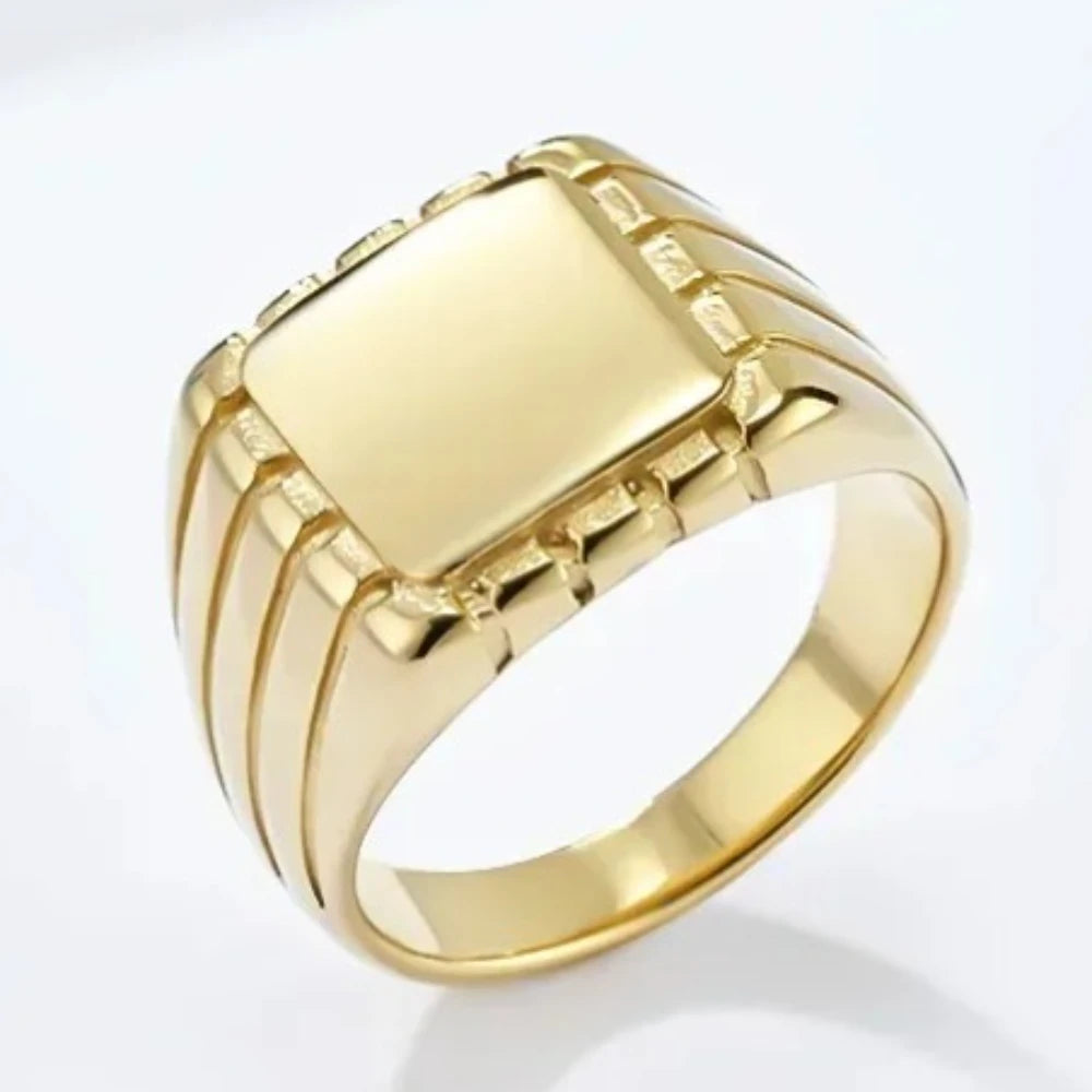 Bague Géométrique Homme en Acier Inoxydable – CLEVI Paris